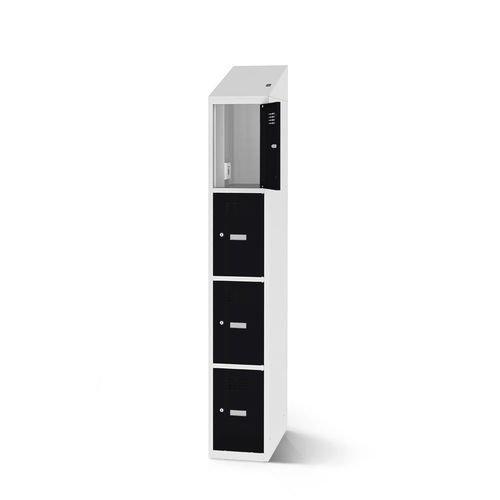 Armadietto spogliatoio in acciaio - 2180-010400-0401112_V.463 - Lockeel - in lamiera d'acciaio / in acciaio con rivestimento a polvere / a chiave