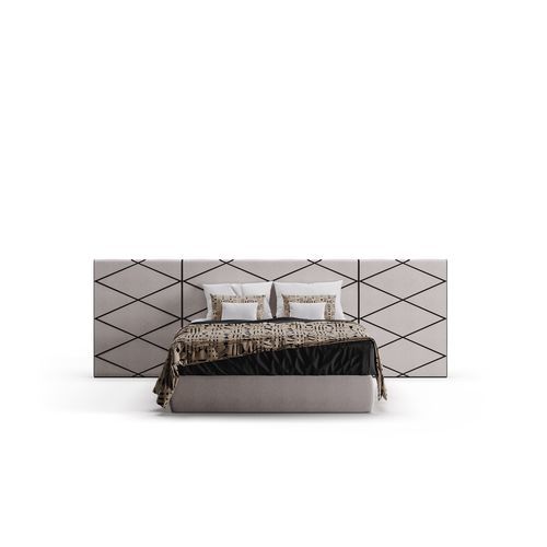 Letto matrimoniale - ALPES - Bablanc - contemporaneo / con testiera / imbottito