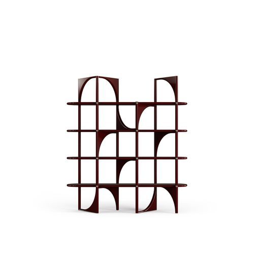 Libreria contemporanea - TRIUNFO - Bablanc - per uso contract / in legno massiccio / in ottone placcato oro