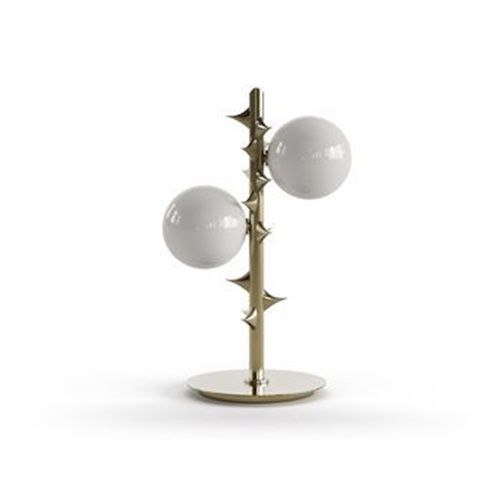 Lampada da tavolo - SPIKE - Bablanc - su picchetto / in vetro / in ottone placcato oro