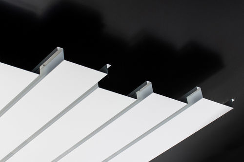 Controsoffitto in acciaio galvanizzato - D - Vertebra - in alluminio / a doghe / da interno
