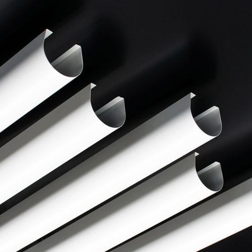 Controsoffitto in acciaio galvanizzato - T50 - Vertebra - in alluminio / a doghe / da interno