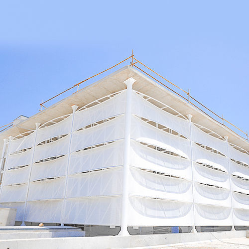 Membrana tessile in PVC - FABRIC - Skyshade - in tessuto / PTFE / per facciate