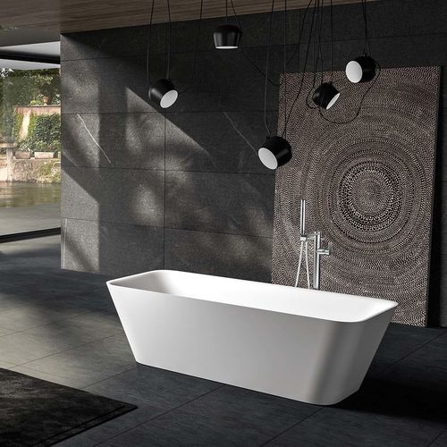 Vasca da bagno ad isola - TALIMA F - Albatros - in Solid Surface / contemporanea / bianca
