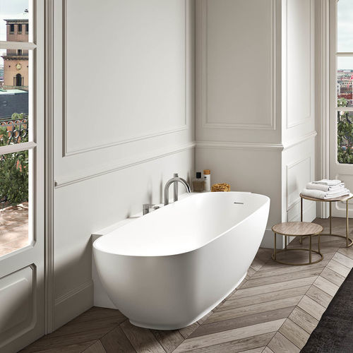 Vasca da bagno integrata - ETHOS - Albatros - per ambiente abitativo / in Solid Surface / contemporanea