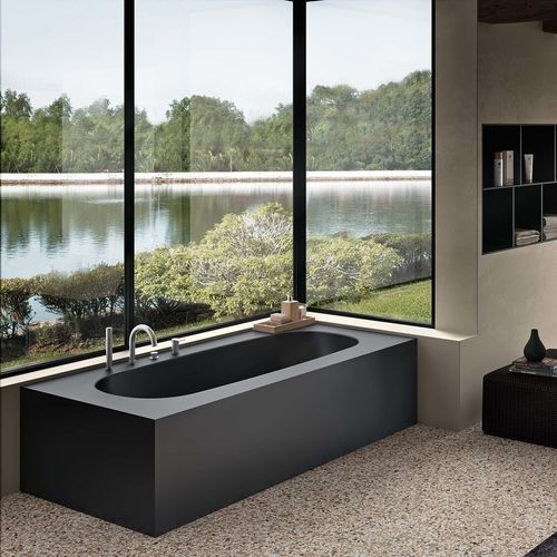 Vasca da bagno per ambiente abitativo - ETHOS PANEL - Albatros - in Solid Surface / design minimalista / non specificato