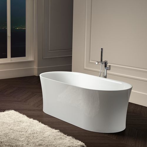 Vasca da bagno ovale - IDEA F  - Albatros - ad isola / per ambiente abitativo / in acrilico