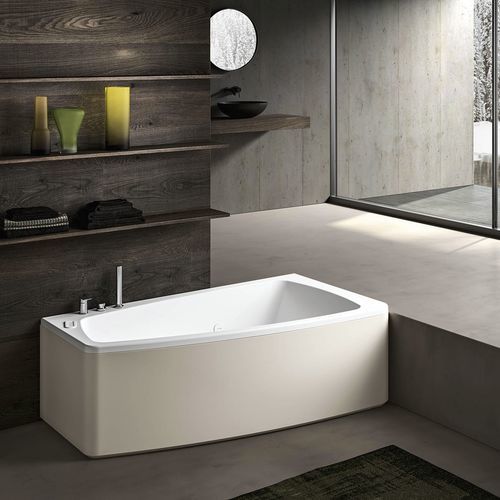 Vasca da bagno d'angolo - ALTEA 160 - Albatros - da incasso / filomuro / per ambiente abitativo