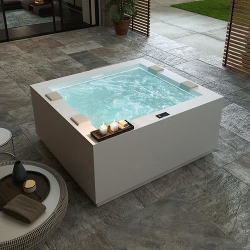 Spa fuoriterra - MODULA POOL - Albatros - quadrata / 2 posti / in acrilico