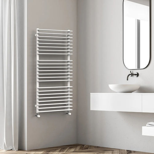 Scaldasalviette ad acqua calda - SHADE - Radiators - design minimalista / in acciaio / bianco