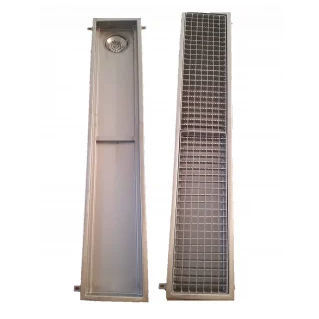 Canaletta a fessura - Inza Inox S.L. - con griglie / con pendenza / in acciaio inossidabile