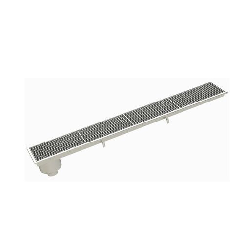 Canaletta con griglie - Inza Inox S.L. - con pendenza / in acciaio inossidabile / griglia in acciaio inox