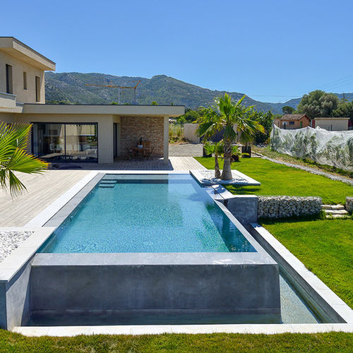 Piscina a straripamento - LA PALMERAIE - Jacques Brens - su misura / da esterno / residenziale