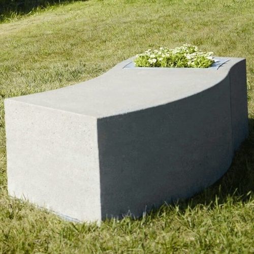 Panca per spazi pubblici contemporanea - RIN series - RYM URBAN FURNITURE, S.L. - in calcestruzzo / senza schienale / senza braccioli