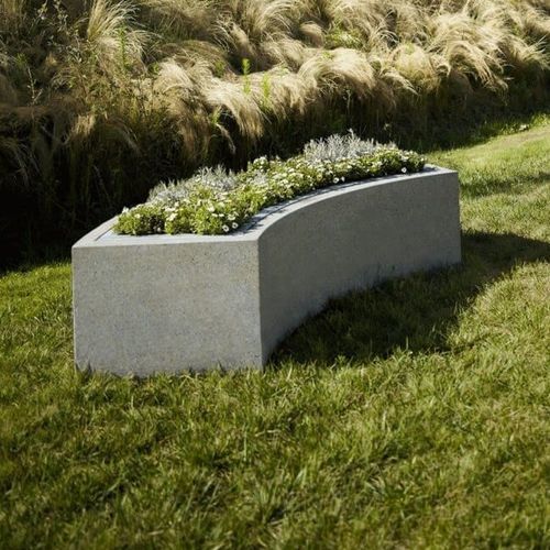 Fioriera in calcestruzzo - RIN-J series - RYM URBAN FURNITURE, S.L. - curva / su misura / a tenuta stagna