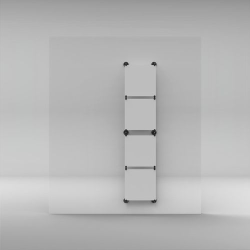 Espositore per piastrelle da parete - FLEXIWALL - ETALAGE - unilaterale / contract / argentato