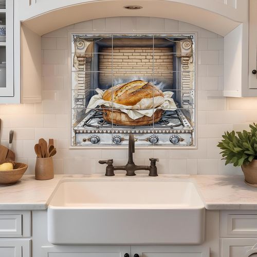 Pannello retrocucina in marmo - BREAD LOAF  - Tempera Art Design - in ceramica / in porcellana / a motivi