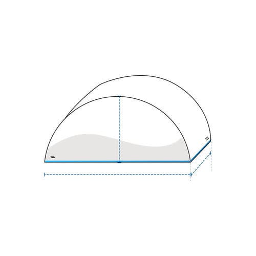 Federa per guanciale idrorepellente - Half Rounded Cushion Cover - Covers & All - in fibra di polipropilene / in PU / in Sunbrella®