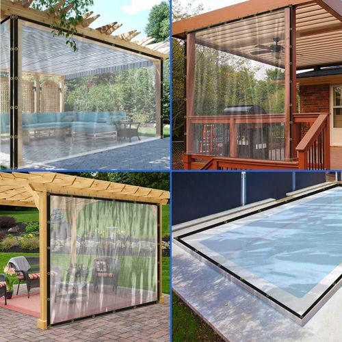 Telo di protezione in PVC - CLEAR VINYL TARPS - Covers & All - per terrazza / per parete / per serra