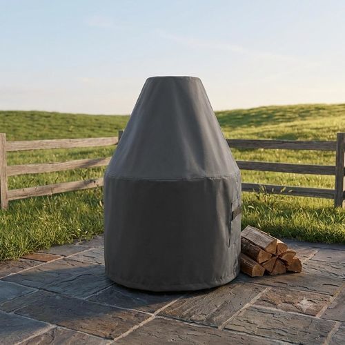Telo di protezione per bracere - TRADITIONAL ROUND CUSTOM - Covers & All - per camino / in tessuto / in poliuretano