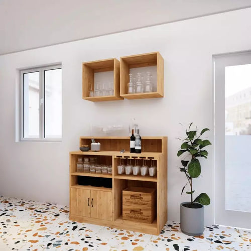 Armadietto portabottiglie in legno massiccio - AC04015N - Tradis Design - a muro / per negozio / per ristorante