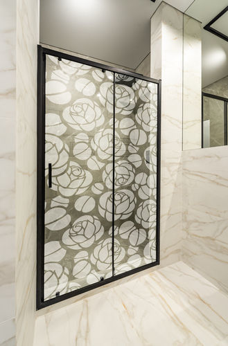 Pellicola decorativa per parete - motif rosas - Infiniglass - da doccia / per facciate / per applicazione su vetro