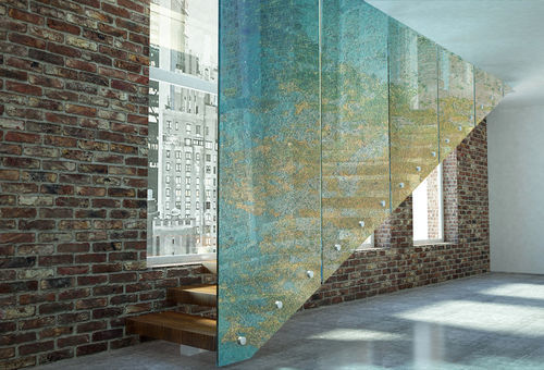 Paravento da terrazza contemporaneo - 9 - Infiniglass - in vetro / contract / per interni