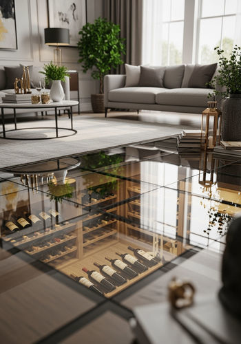 Pannello in vetro di sicurezza - 555 - Infiniglass - laminato / decorato / per solaio