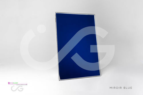 Specchio a muro - verre argent&eacute; - Infiniglass - non specificato / blu / aspetto bronzo