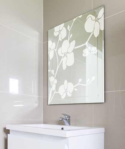 Pannello decorativo per porta - motif orchid&eacute;e - Infiniglass - per interni / per muro / per parete