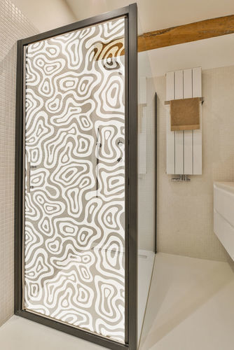 Pellicola decorativa per applicazione su vetro - ORGANIQUE FLUIDE - Infiniglass - non specificato / adesiva
