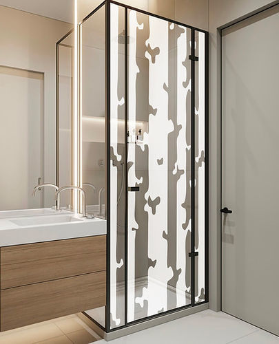 Pellicola decorativa per applicazione su vetro - FLORAL EN COLONNES - Infiniglass - non specificato / paravista / a motivi