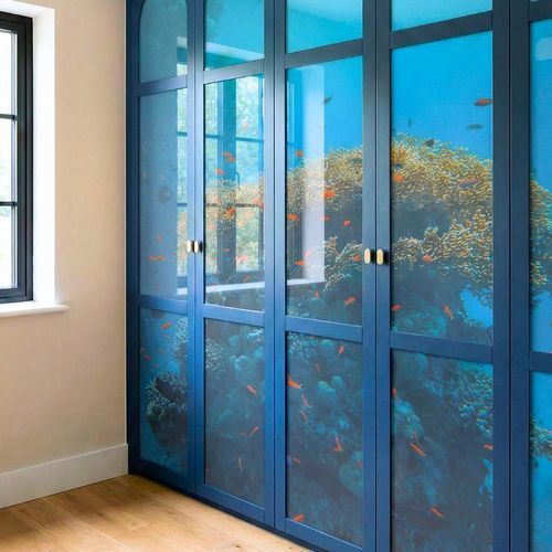 Pannello in vetro di sicurezza - Infiniglass - laminato / temprato / decorato