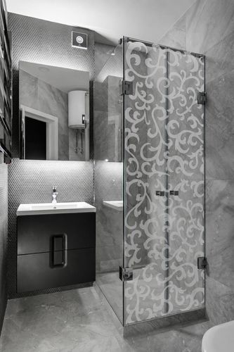 Pannello in vetro con sabbiatura - BAROQUE  - Infiniglass - strutturale / decorato / colorato