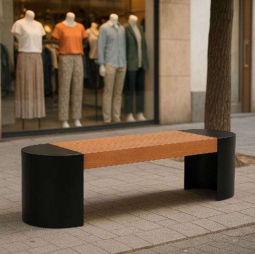 Sedia contemporanea - LEA - LL53 - da esterno / in acciaio con rivestimento a polvere / in plastica riciclata