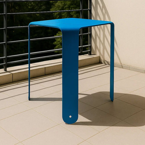 Tavolo d'appoggio contemporaneo - GALAS - LL53 - in metallo / con supporto in metallo / curvo