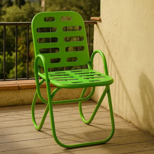 Sedia design minimalista - IDRA - LL53 - da interno / per uso esterno / in metallo