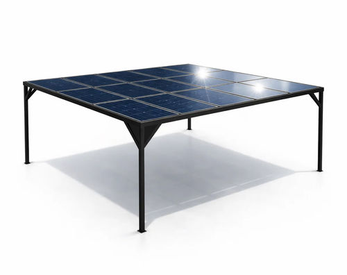 Pergola autoportante - Pergola su Misura Fotovoltaica - LL53 - in alluminio / a lamelle orientabili / su misura