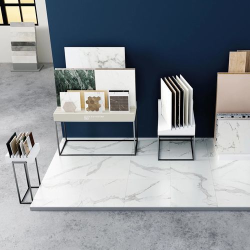 Espositore per piastrelle per lastra - NEXT - VEP87 - per campioni / per fiera / da terra