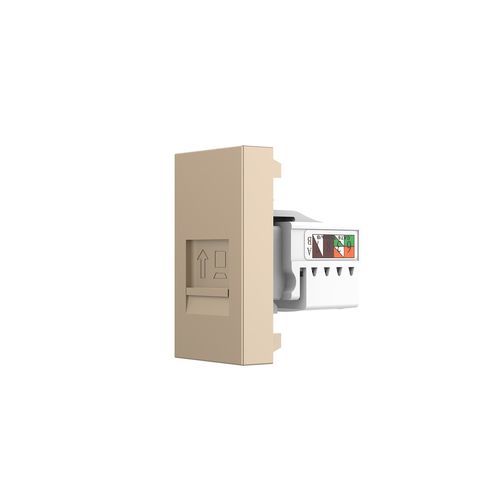 Presa informatica - RJ45-14 - LightON - multimediale / modulare / doppia