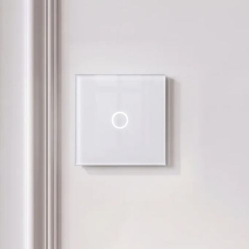 Interruttore tattile - PP-T01S-A11B - LightON - ad incasso / in metallo / con rivestimento in vetro temperato