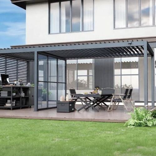 Pergola autoportante - ALUX Pergola - in alluminio / in acciaio / in legno composito
