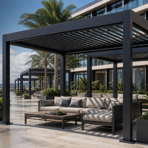 Pergola autoportante - ALUX Pergola - ancorata al suolo / in alluminio / in acciaio