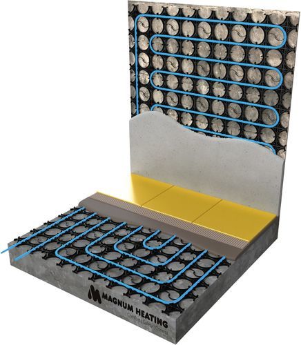Riscaldamento a pavimento ad acqua calda - SLIMFIT - MAGNUM Heating España - residenziale / per uso domestico / per pavimenti laminati