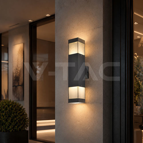 Applique contemporanea - 24315 - V-TAC - da interno / in acciaio inossidabile / rettangolare