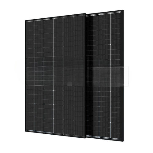 Pannello solare fotovoltaico monocristallino - 12748 - V-TAC - bifacciale / con telaio / black