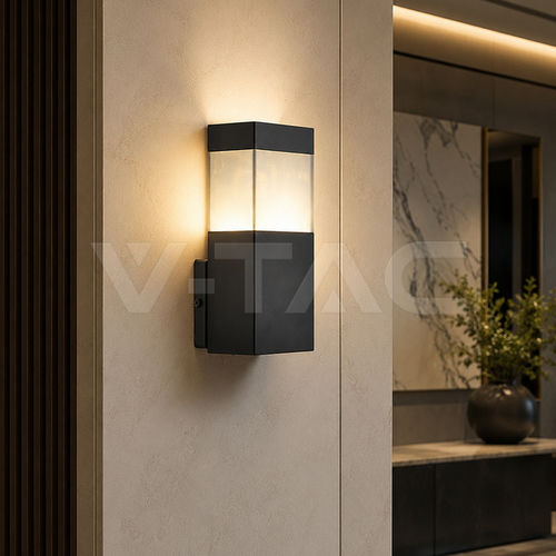 Applique contemporanea - 24314 - V-TAC - da interno / in acciaio inossidabile / rettangolare