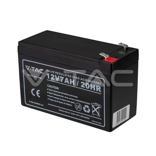 Batteria piombo-acido - 23467 - V-TAC - rettangolare / 12 V / per illuminazione d'emergenza