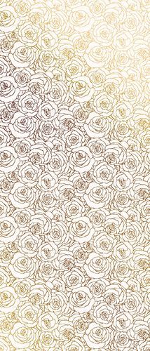 Piastrella in porcellana - Roses Contour - ROCED - con motivo stampato / metallizzato / per interni