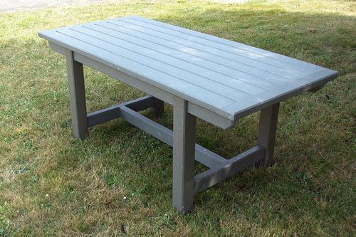 Tavolo contemporaneo - Urban'Ex - in materiale riciclato / rettangolare / 100% riciclato